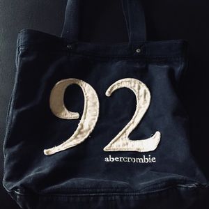 A&F navy beach bag